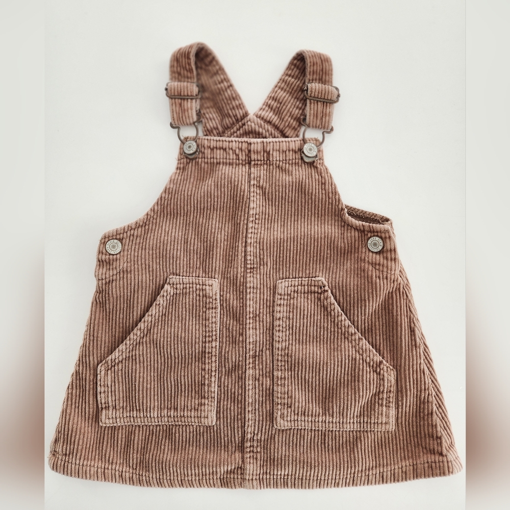 Zara Kids Corduroy Overalls - Tan